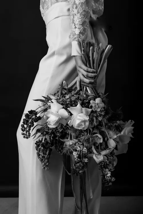 Black & white black white wedding 05