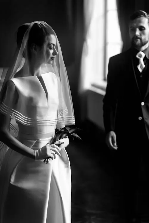 Black & white black white wedding 09