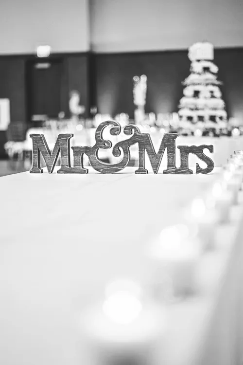 Black & white black white wedding 10