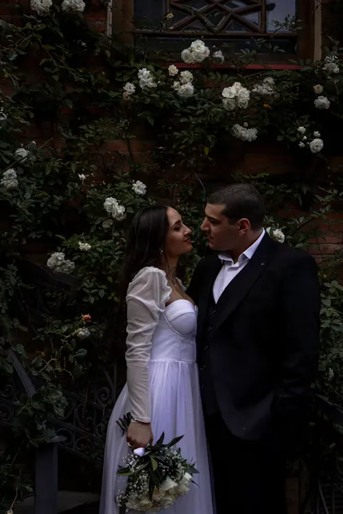 Black & white black white wedding 11