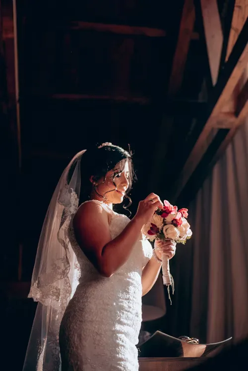 Black & white black white wedding 12