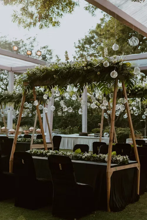 Black & white black white wedding 20