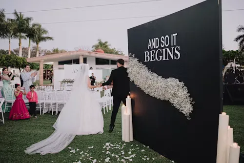 Black & white black white wedding 21