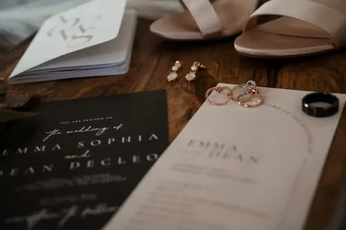Black & white black white wedding 22