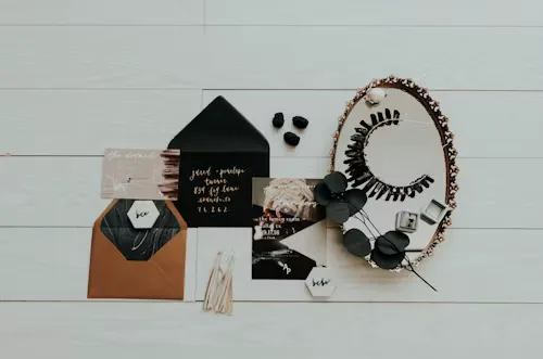Black & white black white wedding 23
