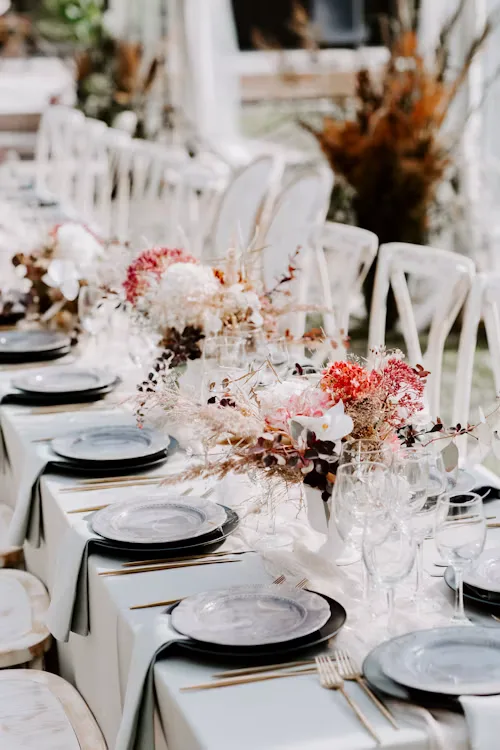 Black & white black white wedding 24