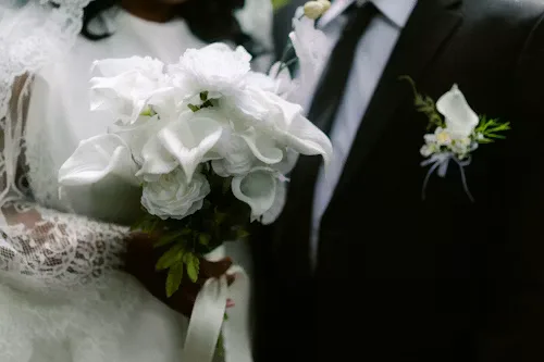 Black & white black white wedding 25