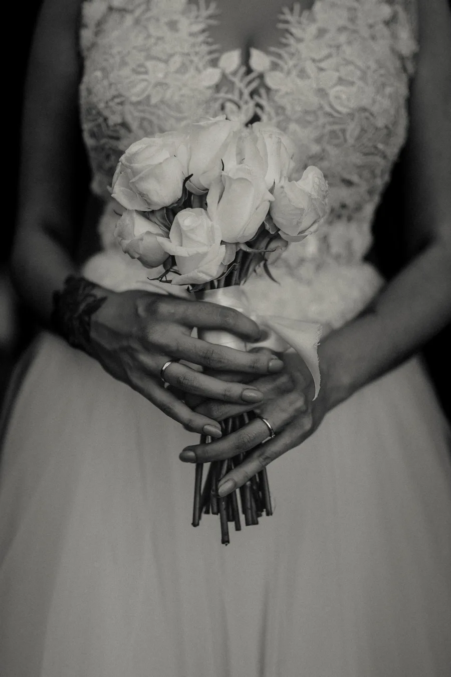 Black & white black white wedding 30