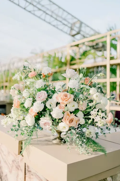 Blush & cream blush cream wedding 13