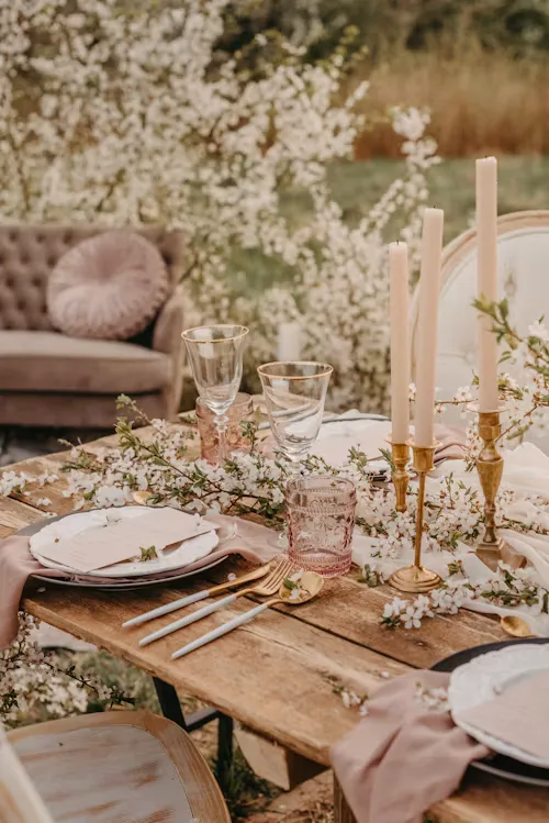 Blush & cream blush cream wedding 24