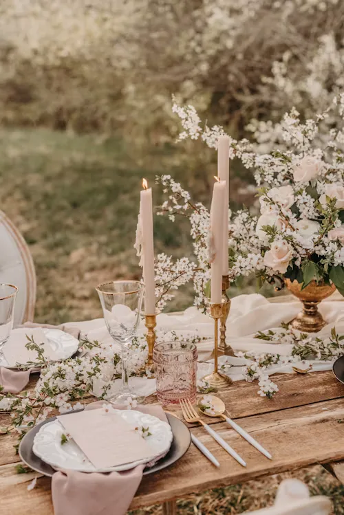 Blush & cream blush cream wedding 25