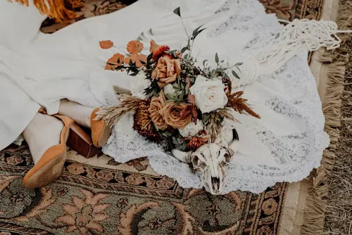 Boho neutral wedding 11
