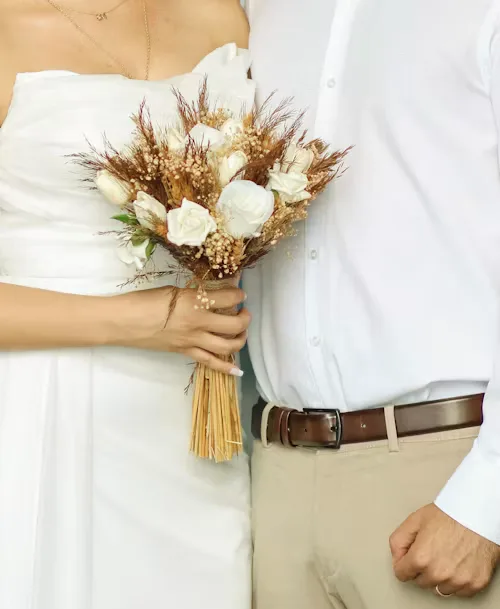 Boho neutral wedding 21