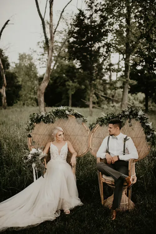 Boho neutral wedding 23