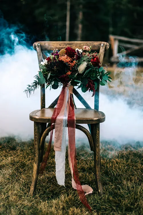 Burgundy wedding 12